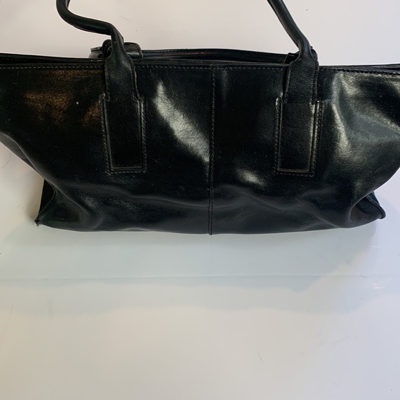 Monsac black leather handbag in excellent condition - Picture 2 of 4